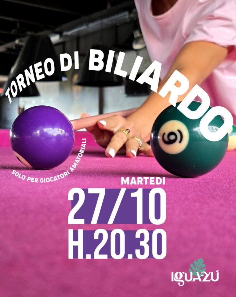 TORNEO BILIARDO OTTOBRE